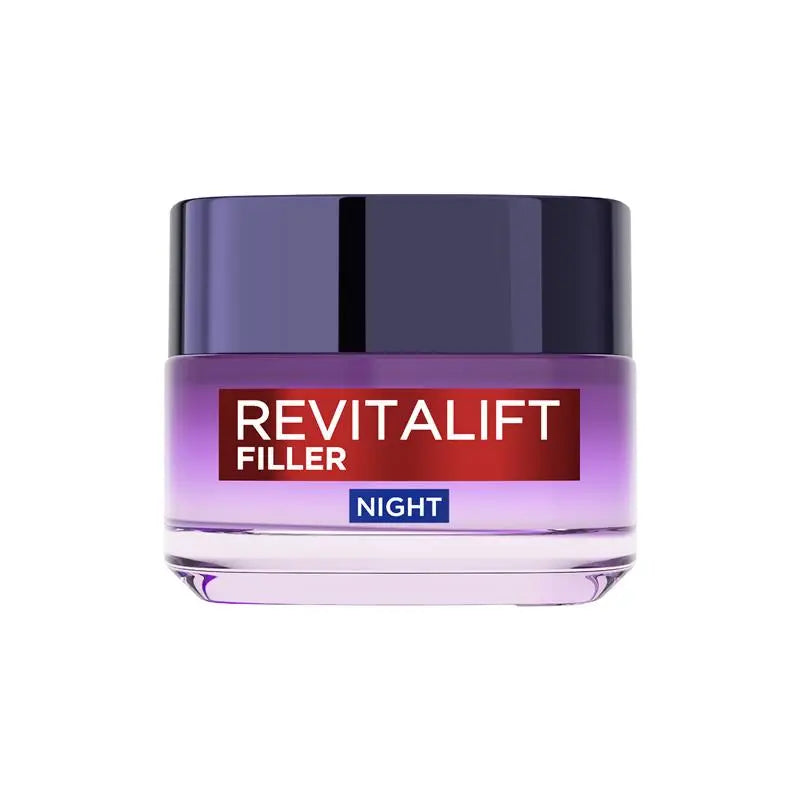 New L'Oréal Paris Revitalift Filler HA Night Cream 50ml Replumping Age40+