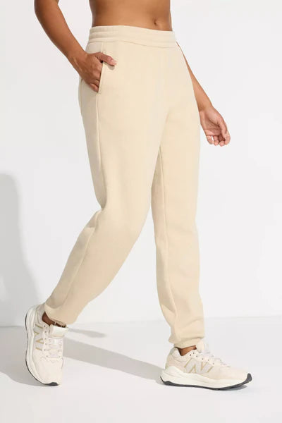 Mondetta Fleece Jogger - Irish Cream-Relaxed Fit - Size XL