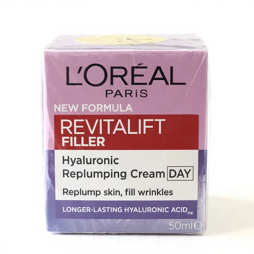 New L’Oreal Revitalift Filler Day Cream 50ml Hyaluronic Acid Anti Wrinkle