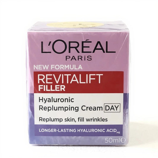 New L’Oreal Revitalift Filler Day Cream 50ml Hyaluronic Acid Anti Wrinkle
